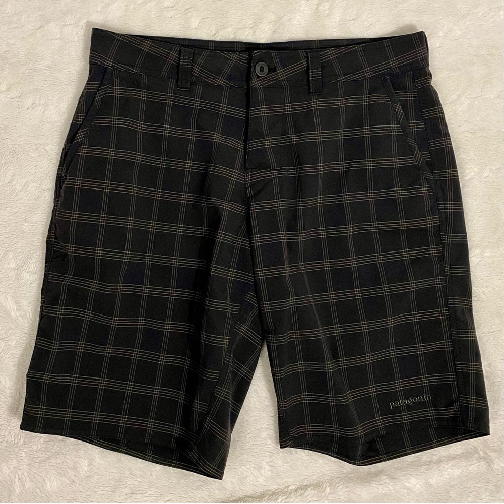 Patagonia Cienega Plaid Shorts Men’s Size 32 Button-Fly Nylon-Blend
